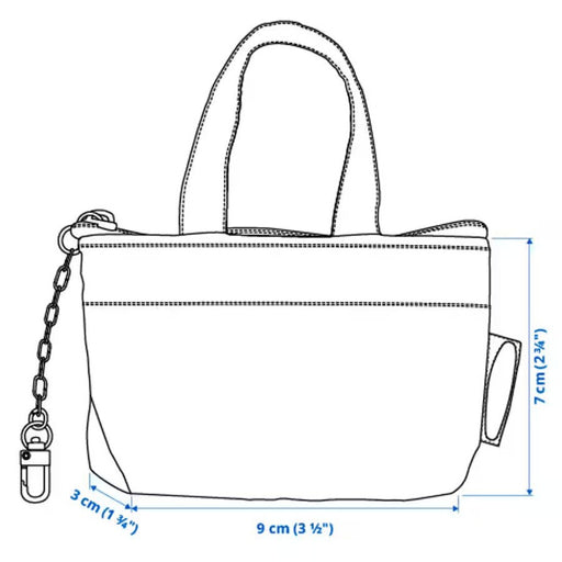 Digital Shoppy IKEA Bag, small blue, price, online,small storage organaisation, 9x7 cm 40428774