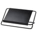 Digital Shoppy IKEA Tablet stand, black , online, price, laptop accessories, 20526469, An image of IKEA's black tablet stand, with a tablet positioned in a landscape orientation at a comfortable viewing angle on a desk. 