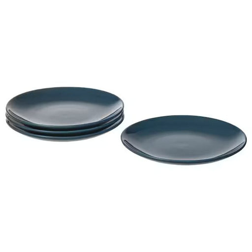  IKEA Side plate, glossy dark turquoise, 20 cm (8 ") price online deep plate kitchen home digital shoppy 00477163