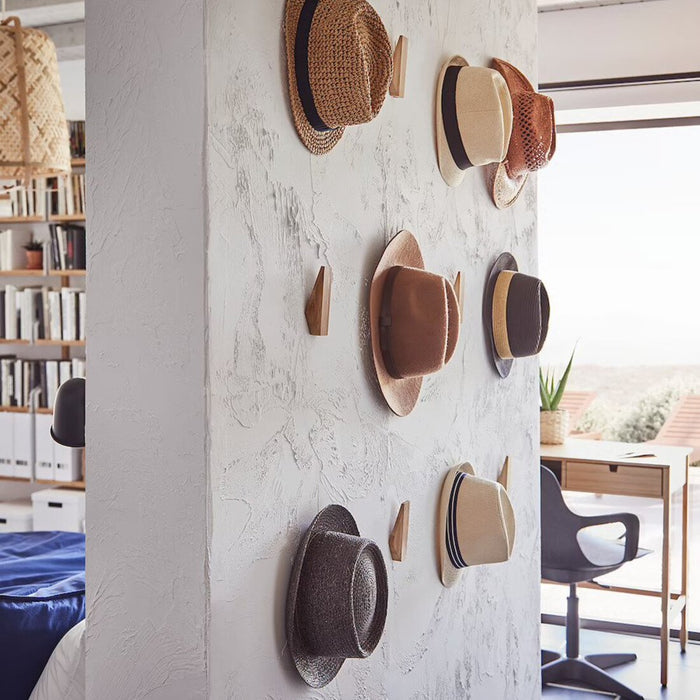 Ikea bamboo wall hook, perfect for organizing coats, hats, and bags in a stylish way. 00350164