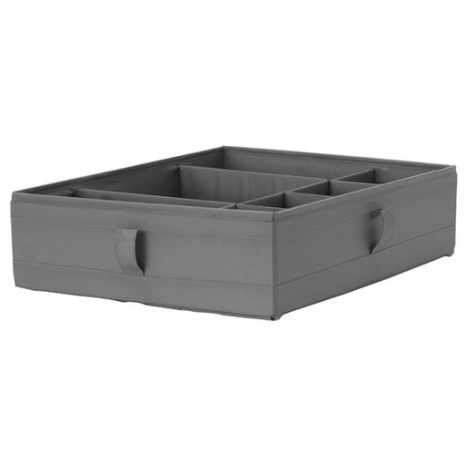 Digital Shoppy IKEA Box with compartments dark grey 44x34x11 cm (17 ¼x13 ½x4 ¼ ") store accessories watch online low price 50472969 digital shoppy