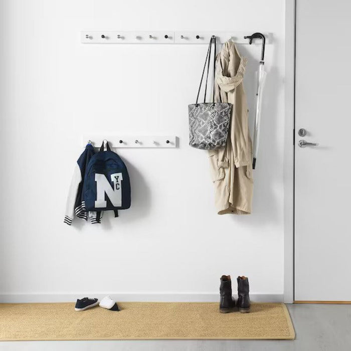  IKEA Rack with 6 knobs, White stain price online wall organisation storage for clothes digital shoppy 10361275, 30336435