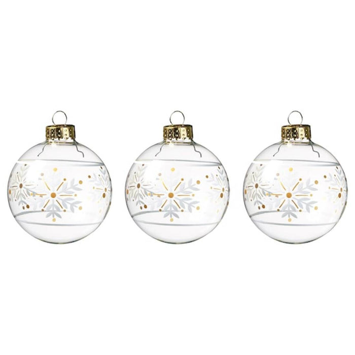 IKEA's Clear Glass Bauble Decoration, perfect for adding elegance to any room 10498952