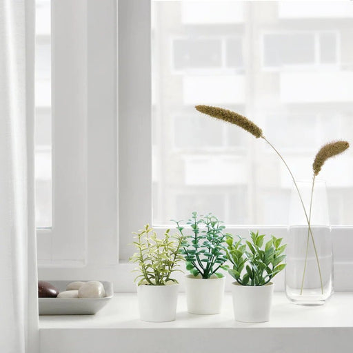 Digital Shoppy Bring the outdoors in with the realistic and low-maintenance IKEA Artificial Potted Plant Set in Herbs, 5 cm - perfect for adding greenery to any space. 80508405  