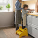 An IKEA step stool for children, with a comfortable and ergonomic design that makes it easy for kids to use.