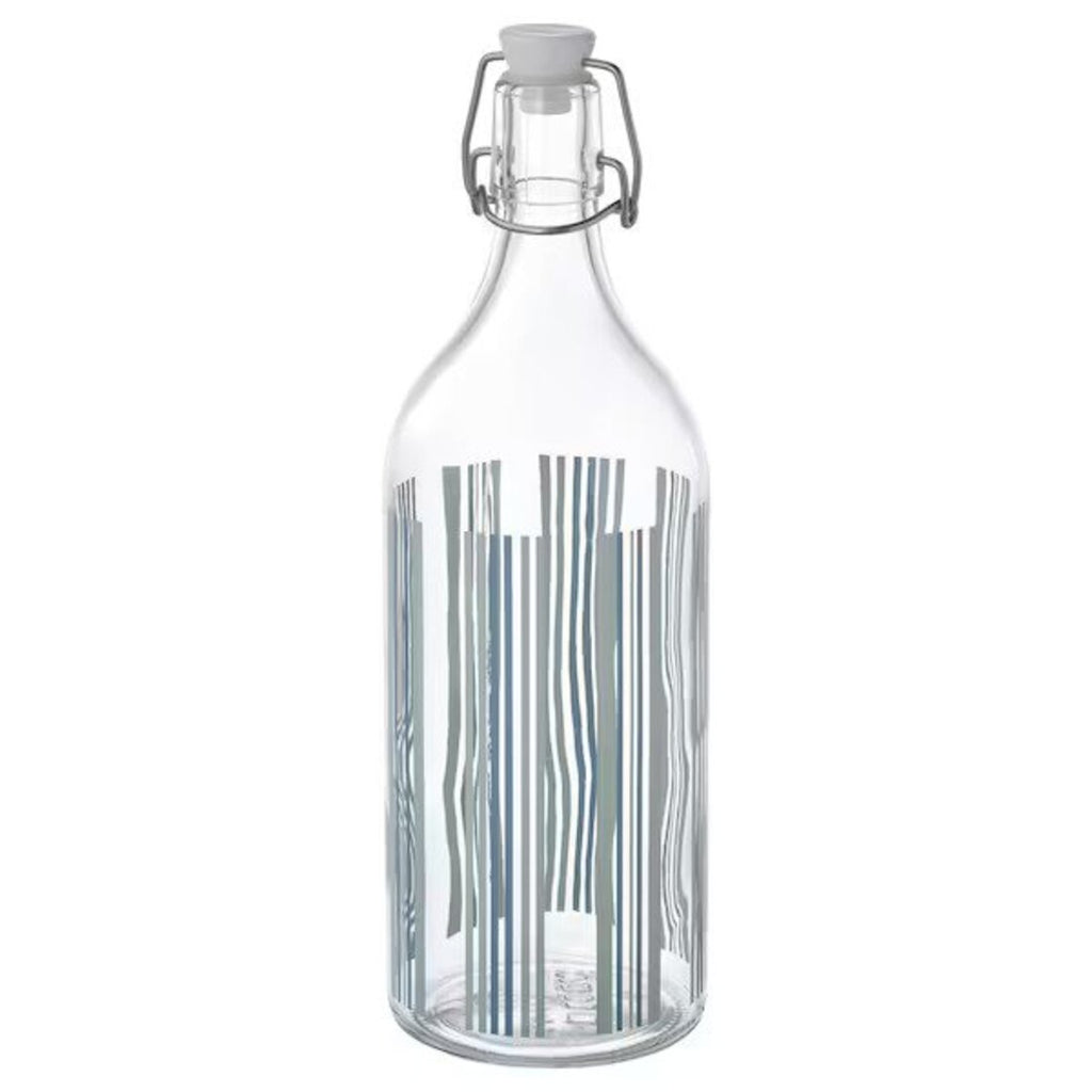 KORKEN Bottle with stopper - clear glass 34 oz