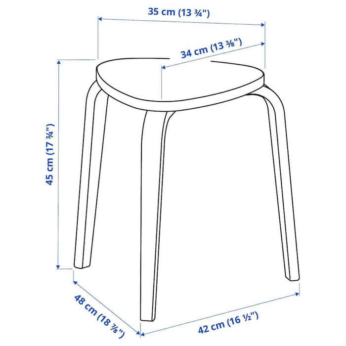 Measurements of IKEA study Stool   80420040