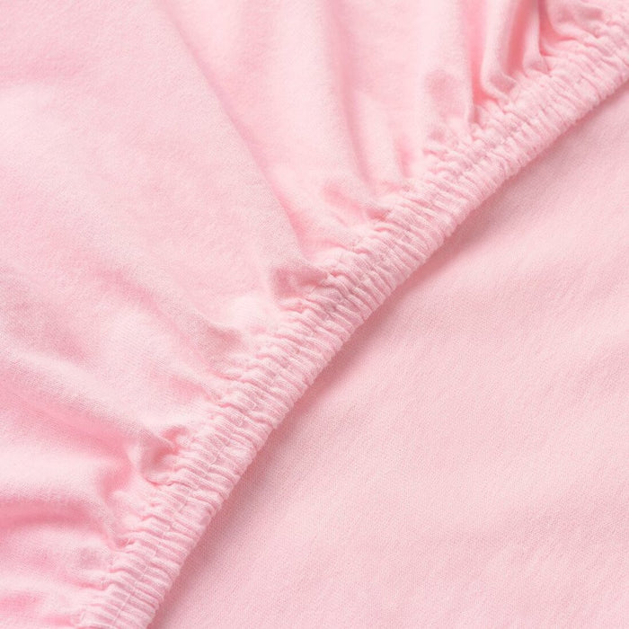 A closeup image of ikea fitted sheet of Extra soft and durable quality since the bedlinen is densely woven from fine yarn  40465295
