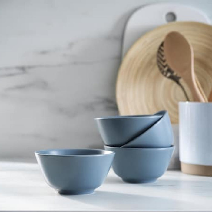 Digital Shoppy  IKEA Rice bowl, grey-blue11 cm (4 ")ceramic-bowls-stoneware-bowl-rounded-sides-with-lids--Digital Shoppy - 30267757