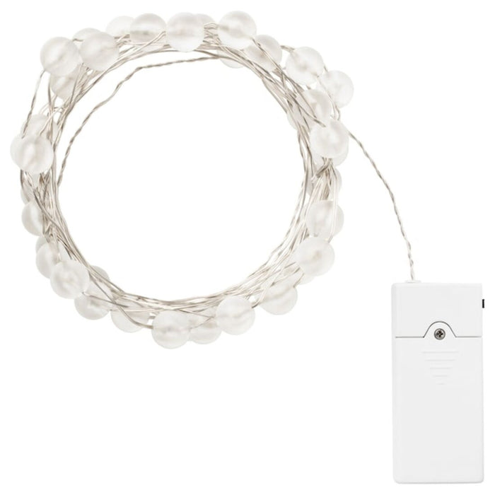 LED lighting chain with 40 lights, indoor/battery-operated silver-colour