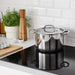 IKEA pot with lid placed on an induction hob for efficient cooking 40484251