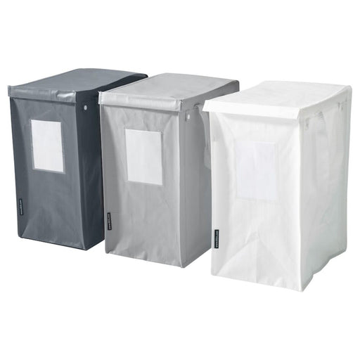 Waste sorting bag, white, dark grey, light grey22x35x45 cm/35 l 30503863