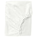 A white fitted sheet with elastic edges, made of soft and durable material, perfect for a comfortable night's sleep  70347724
