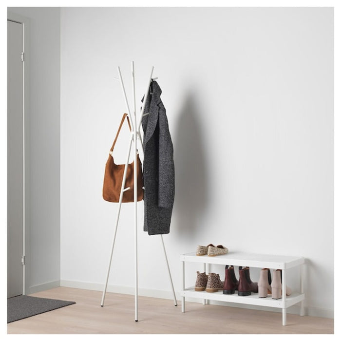 IKEA hat and coat stand with a modern design: "IKEA hat and coat stand with a modern design, perfect for contemporary homes.