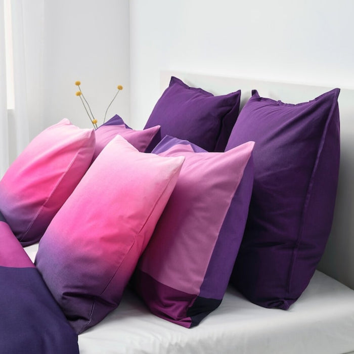 IKEA cushion covers on a bed-70443589