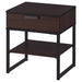 Digital Shoppy IKEA Bedside Table, Dark Brown/Black, 45x40 cm (17 3/4x15 3/4")            70355747     