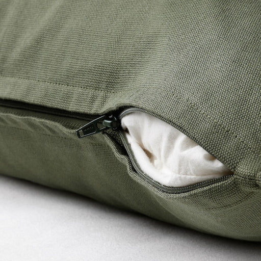  A closeup image of ikea cushion cover hidden zipper makes the cover easy to remove-40489588