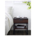 Digital Shoppy IKEA Bedside Table, Dark Brown/Black, 45x40 cm (17 3/4x15 3/4") 70355747