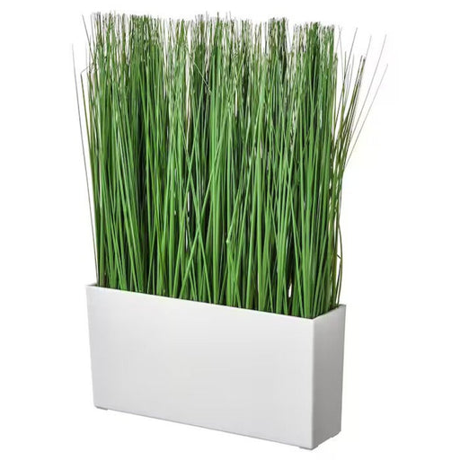 Digital Shoppy IKEA artificial potted grass plant with pot, perfect for indoor/outdoor use90508457