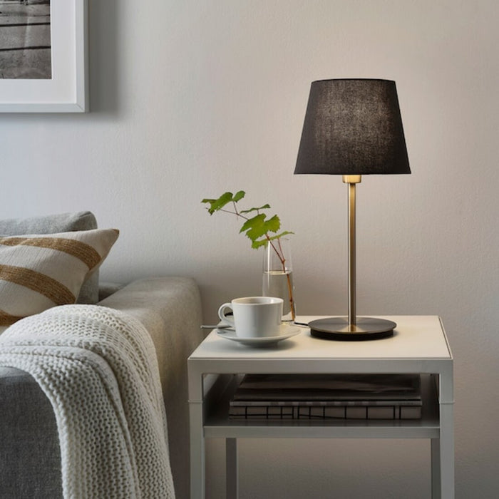 "Upgrade your lamp with this affordable and stylish grey lamp shade from IKEA." 70405479