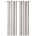Digital Shoppy IKEA Curtains, 1 pair, white/orange, 145x300 cm (57x118 ") decor-window-curtain-online-low-price-digital-shoppy-20507526 
