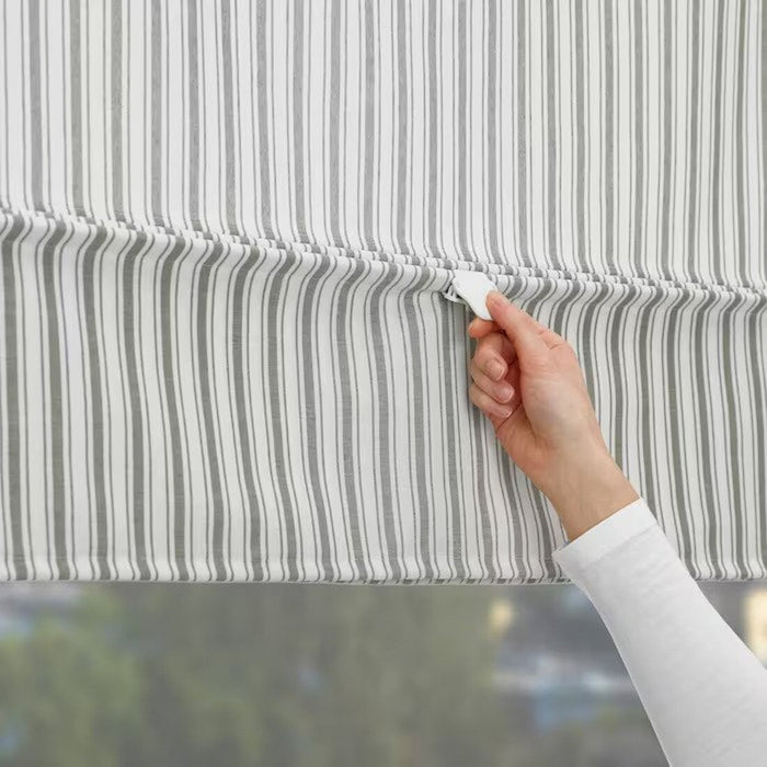 Digital Shoppy IKEA Roman blind, white/green/striped,-roman blinds india-roller blinds-ikea smart blinds- blinds & curtain-digital-shoppy-70491085, 60491081, 20491083