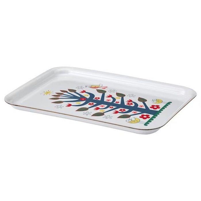 A rectangular plastic tray with raised edges and a smooth surface. 30529684