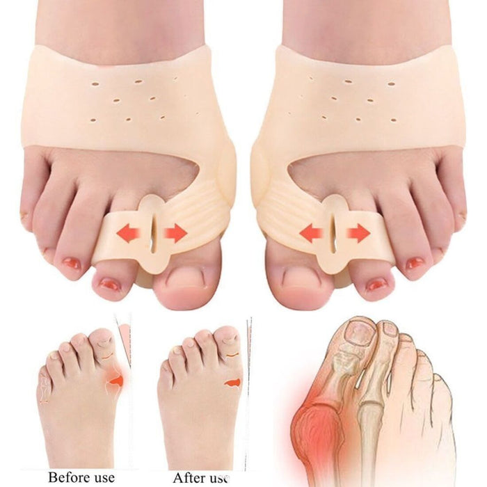 Digital Shoppy Magnetic therapy Silicone Gel Toes Separator Bunion Bone Ectropion Adjuster Toes Outer Foot Care Hallux Valgus Corrector Unisex  pressure magnetic women men digital shoppy X001NT1EQ9