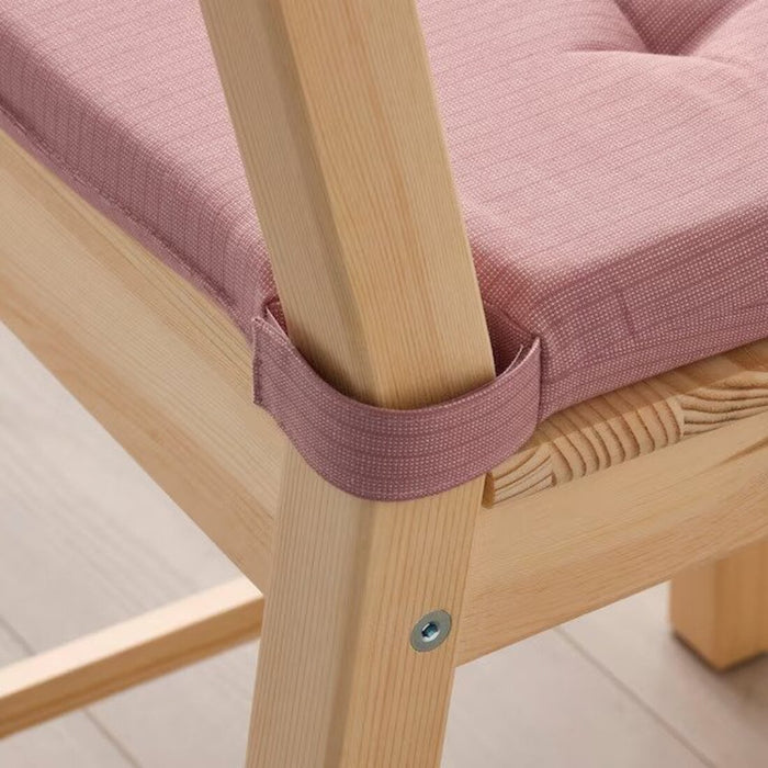 IKEA JUSTINA Chair pad, pink, 42/35x40x4 cm (17/14x16x2 ")