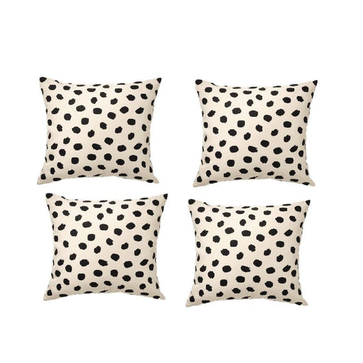A picture of an IKEA Cushion covers, off-white/dot pattern black 20523828