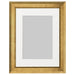 A sleek gold photo frame with a white mat, perfect for displaying your favorite memories 20378534