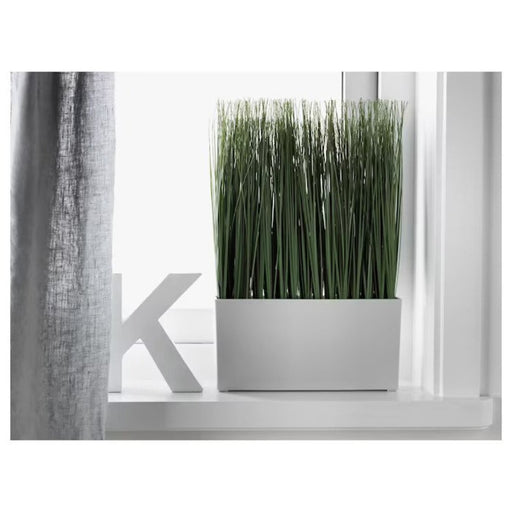 Digital Shoppy Low-maintenance and long-lasting: IKEA artificial potted grass plant with pot 90508457