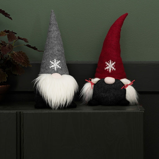 Scandinavian style Santa Claus decoration at IKEA, in grey and 35 cm in size 60475000