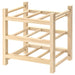 Ikea wooden bottle wine rack in a kitchen setting, showcasing its functional and stylish design 70179594
