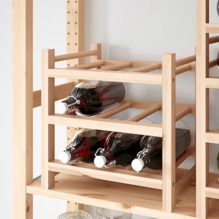 Ikea wooden bottle wine rack - a sleek and sturdy storage solution for wine bottles. 70179594