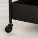 Digital Shoppy IKEA Trolley, 50.5x30x83 cm (19 7/8x11 3/4x32 5/8 ") , Multi-functional Durable Affordable Easy to move Compact design Convenient storage High-quality materials Utility cart.60407365 , black.