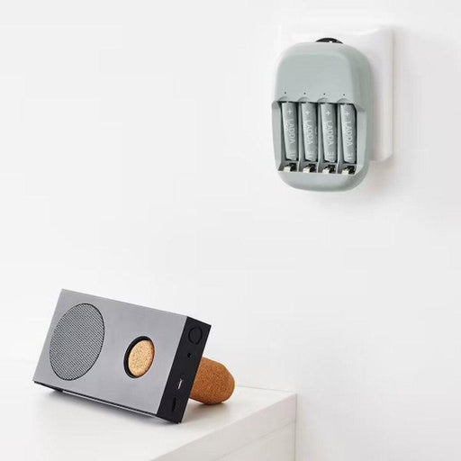 IKEA rechargable batteries are being charged by IKEA Battery charger 50509821