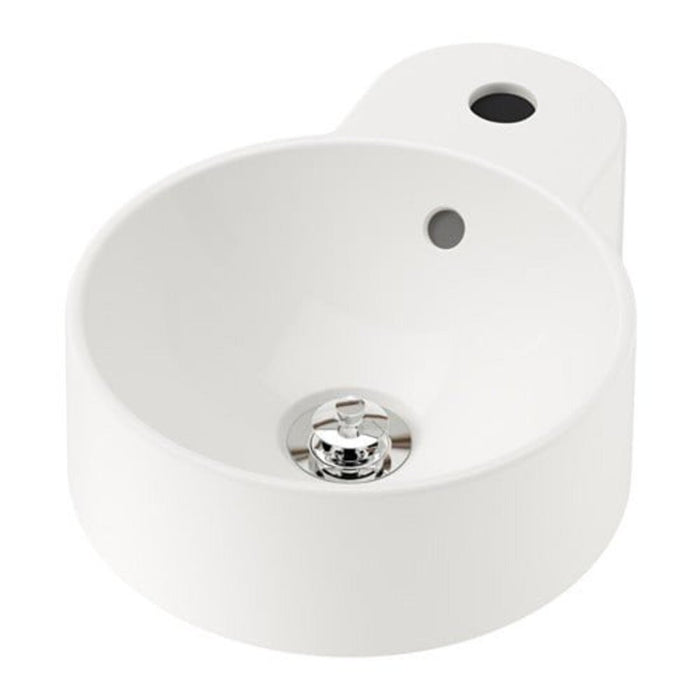 A sleek and modern wash basin from IKEA with a chrome faucet and white ceramic bowl. 70354960 