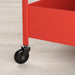 Digital Shoppy An overhead view of the IKEA trolley, showcasing its compact size and ample storage space, as well as its sleek and modern design.  (19 7/8x11 3/4x32 5/8 ")  60465746      red