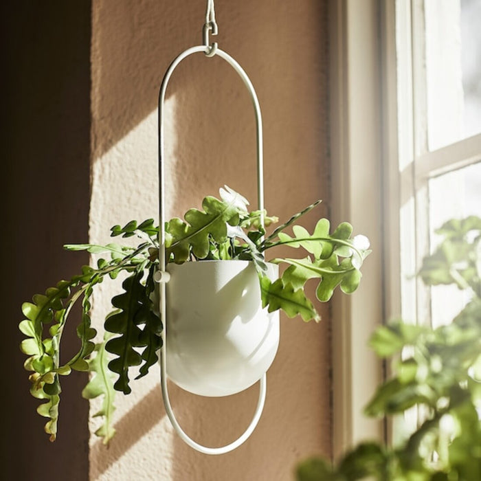 Digital Shoppy IKEA Hanging planter, in/outdoor white12 cm (4 ¾ ")