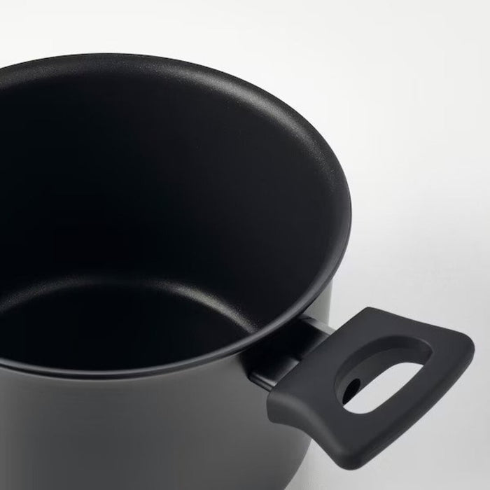 Digital Shoppy IKEA Pot with lid, black, 3 l (3.2 qt) 90462204 energy steam moisture  online price