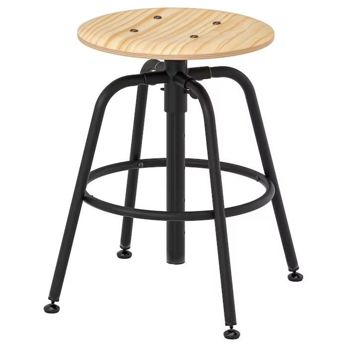Digital Shoppy IKEA Stool, Black-wooden-sstool tool chair-stools online-digital-shoppy-90363652