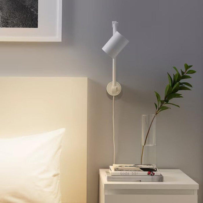IKEA NYMÅNE Work/wall lamp, white with LED bulb GU10 400 LUMEN