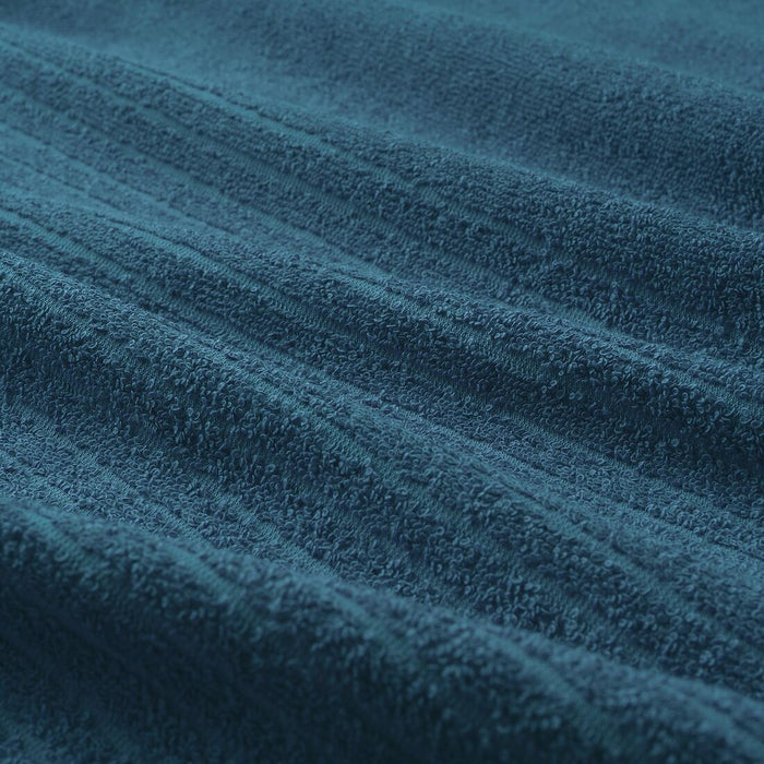Wrap yourself in comfort with IKEA's blue bath towel, sized 70x140 cm