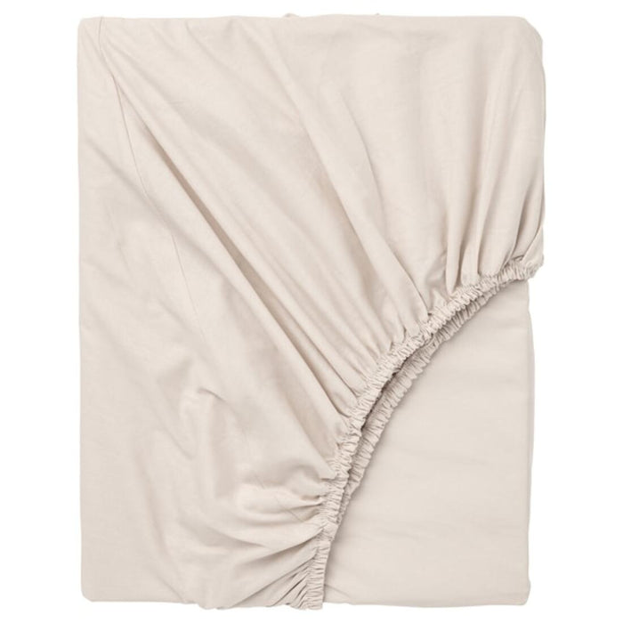 An IKEA fitted sheet in a soft, beige color  50357224