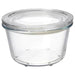 A 600ml glass food container with lid, ideal for storing food