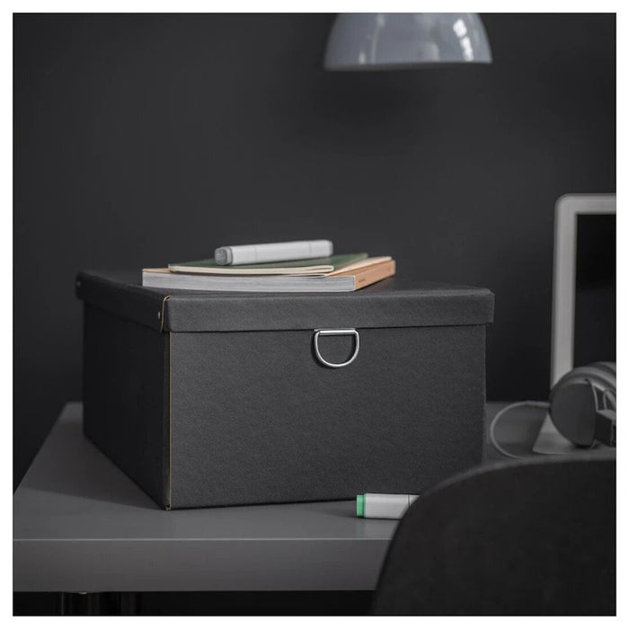 IKEA storage box with lid for office supplies - declutter your workspace 60518170          