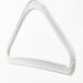 A close up image of a versatile white and grey hanger from IKEA