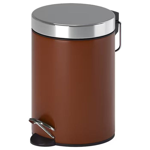 3L brown waste bin with a compact and stylish design, perfect for keeping your home organized and tidy.