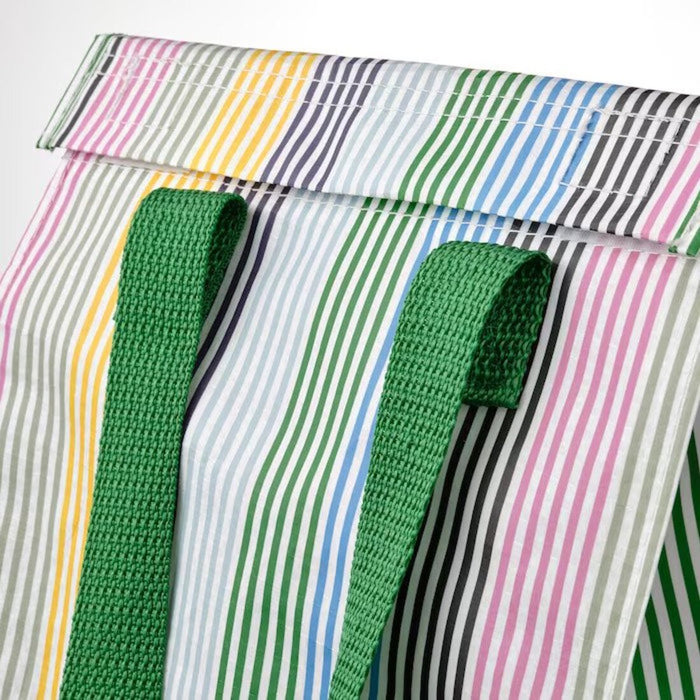 IKEA Lunch Bag Striped/Multicolour, 25x16x27 cm - Stylish and practical lunch bag for on-the-go meals with a fun striped design.